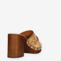 Alviero Martini Prima Classe Z1394-431H-0010 Sandali scalzati Geo Classic con tacco