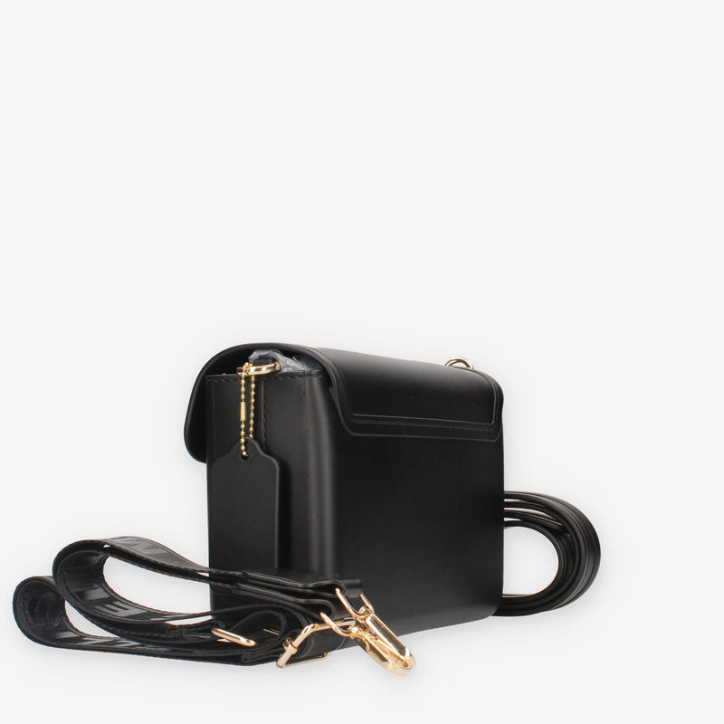 Marc Ellis FLAT BUBLE-BLACK / GOLD Borsa a tracolla nera e oro