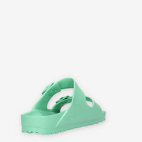 Birkenstock 1019120 Arizona Eva Sandali scalzati verdi (calzata stretta)