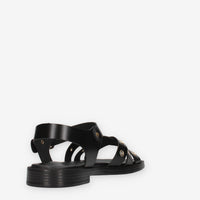 Porronet 3233-NEGRO Sandali bassi neri da donna