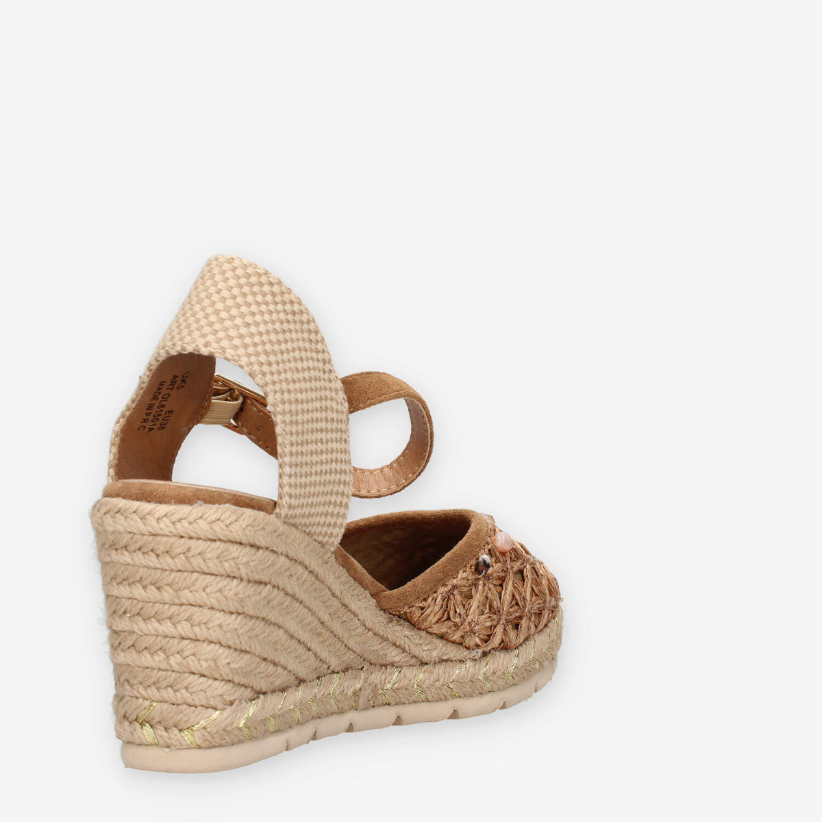 O-Joo OL61501A-026 GERI FLOWER Espadrillas marroni da donna