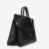 Ermanno Scervino 12401741-BLK Petra Borsa a mano nera a 2 scomparti