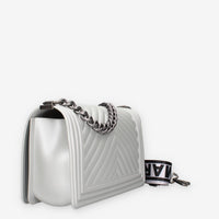 FLAT M_24-GLACIER GRAY / SATIN CDF Marc Ellis Borsa a tracolla grigia e canna di fucile