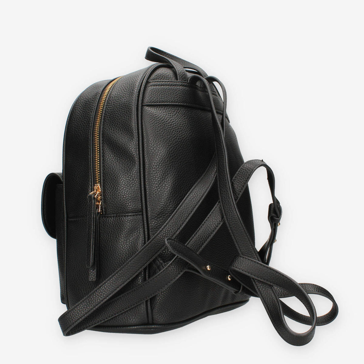 John Richmond RWA24086ZA9L-BLACK-GOLD Zaino nero e oro