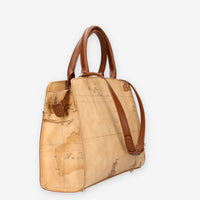 Alviero Martini Prima Classe LLD63-G611-0548 Borsa a mano Geo Classic e castagna