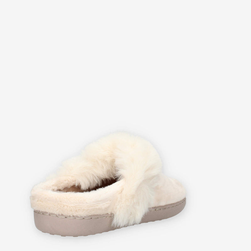 Valleverde 43101-ECRU Pantofole ecru da donna