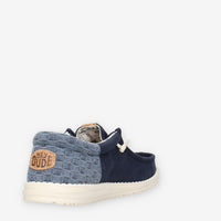 Hey Dude HD.45184-4UX Wally Funk Summer Stitch Slip on blu da uomo