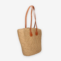 Vivienne D VBB287.BEIGE Borsa a spalla in paglia beige