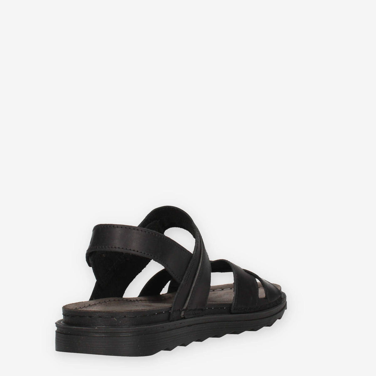 Lumberjack 102268853-TOTAL BLACK ASHER Sandali neri da uomo