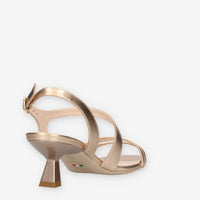 Nero Giardini E513222DE-434 Sandali bronzo da donna con tacco svasato