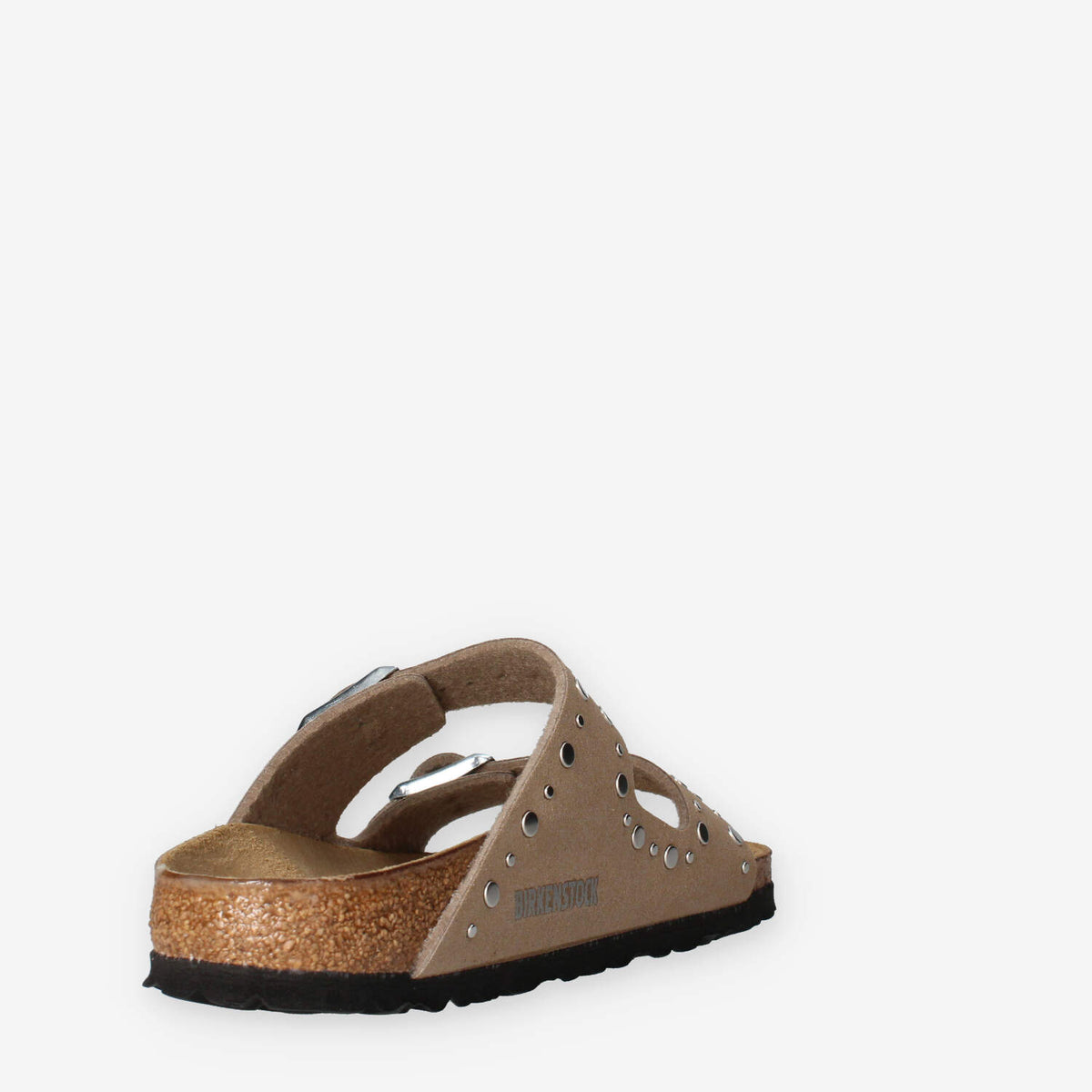 Birkenstock 1031708 Arizona Rivet Border Kids Sandali scalzati taupe da bimba (calzata stretta)