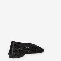 Inuovo YTA009-BLACK Ballerine nere traforate da donna