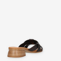 Talea 200-CRUST-NERO Sandali scalzati neri da donna