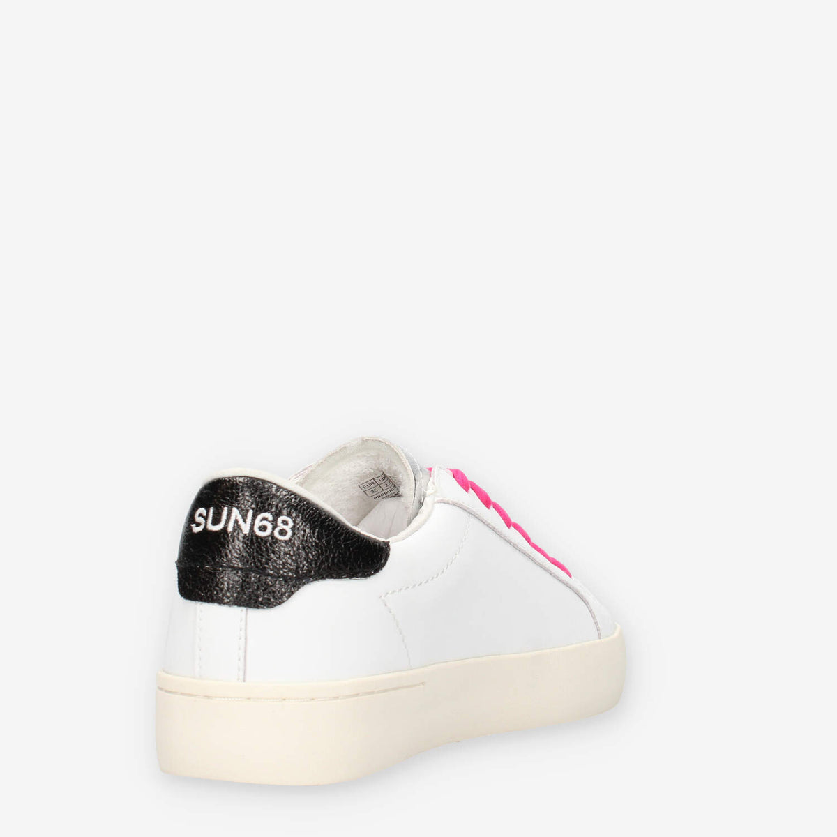 Sun 68 Z45432T-0111BIANCO/NERO GIRL'S KATY LEATHER (TEEN)