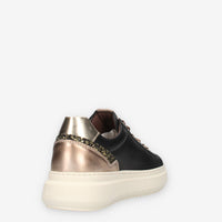 Nero Giardini I514160D-100 Sneakers nere da donna con glitter