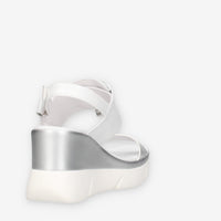 Nero Giardini E616061D-700 Sandali argento e bianchi da donna
