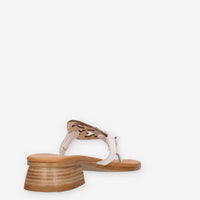 Talea 010-VACC-BIANCO Infradito bianco da donna