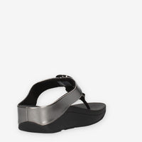 Fit Flop HJ1-B06 Halo Infradito grigi e neri con cristalli applicati