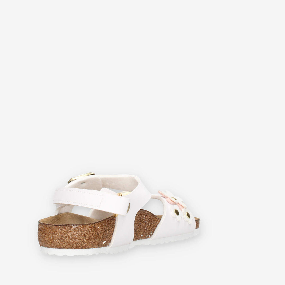 Birkenstock 1029561 Rio Plain AS Kids Sandali bianchi da bimba (calzata stretta)