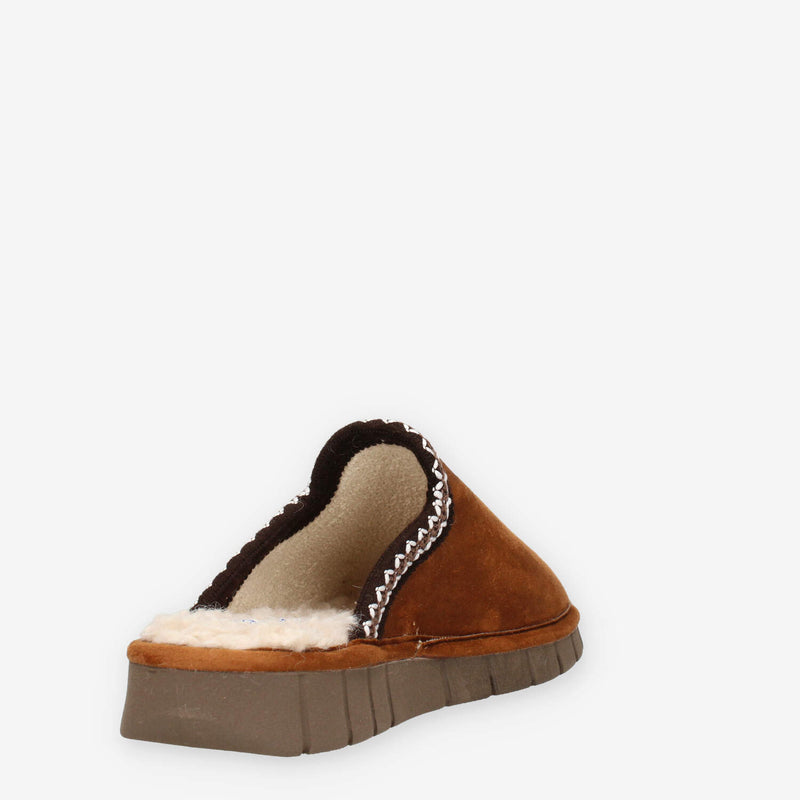 Clia Walk WARM8-CAMEL Ciabatte camel da donna