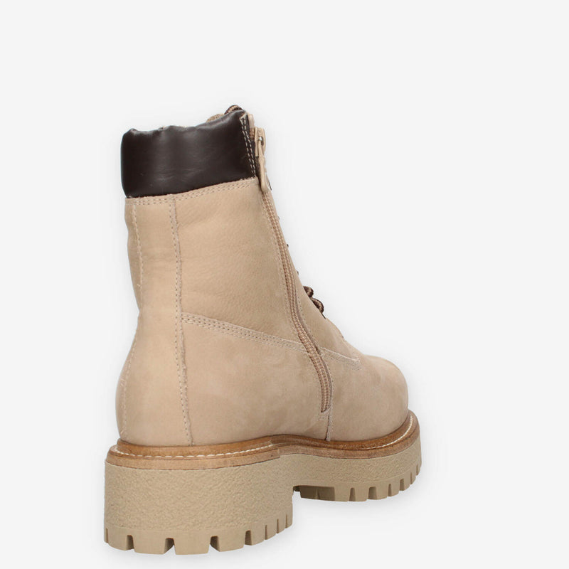 Nero Giardini I514922D-718 Scarponcini taupe da donna con fodera in montone