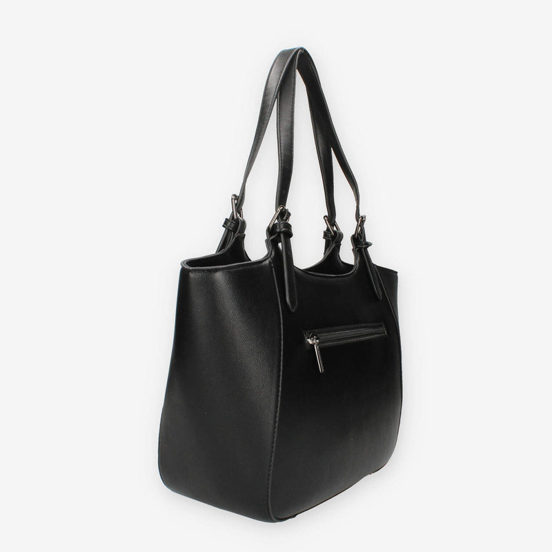 Valleverde 96221-NERO Borsa a spalla nera da donna