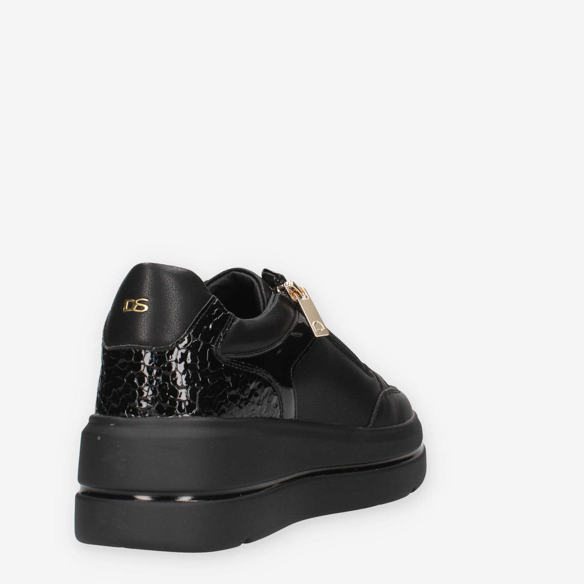 Donna Serena 185724DM-NERO Sneakers nere da donna  con glitter