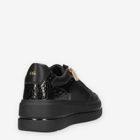 Donna Serena 185724DM-NERO Sneakers nere da donna  con glitter