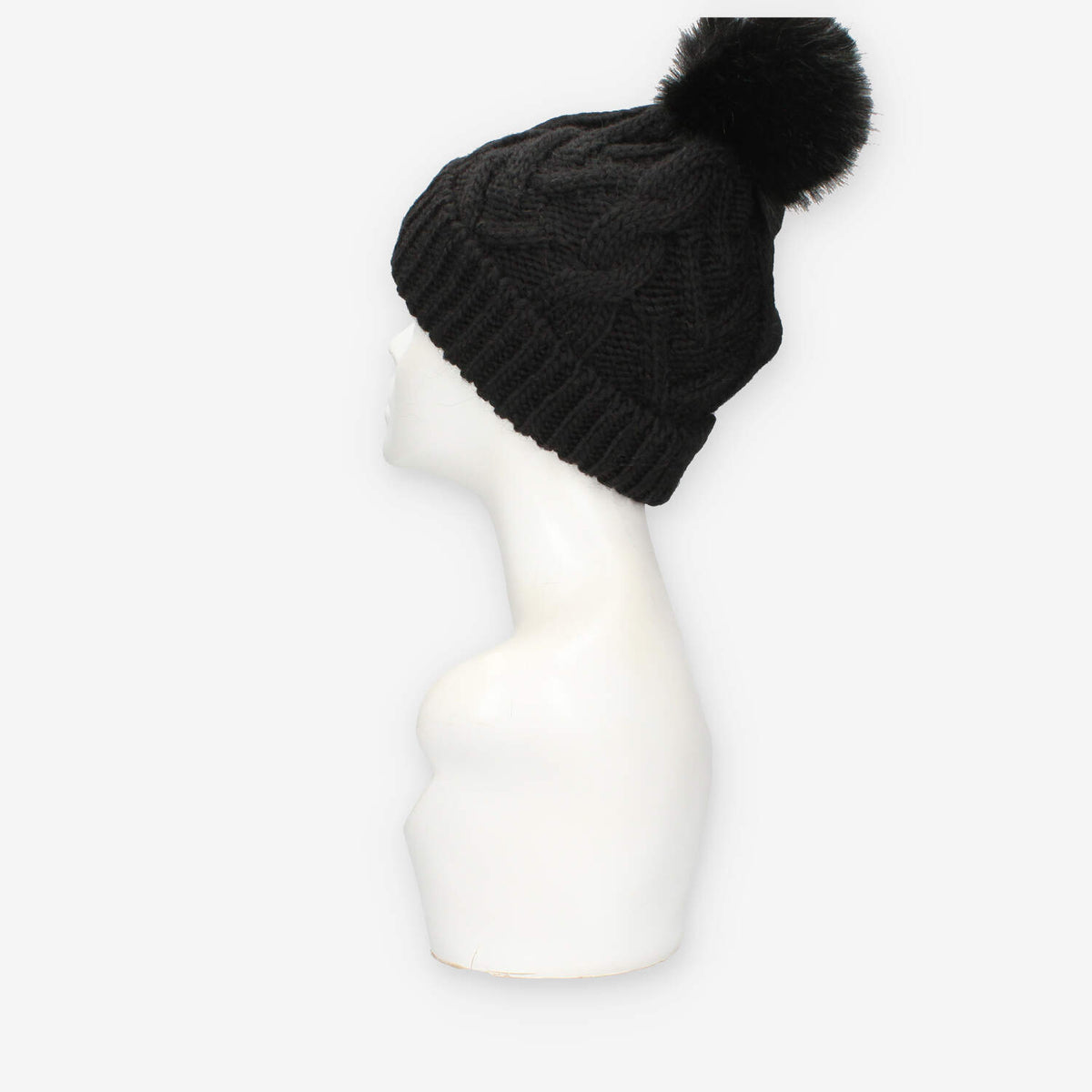 Alviero Martini Prima Classe LMC060-2860-0001 Cappello nero da donna con pon pon