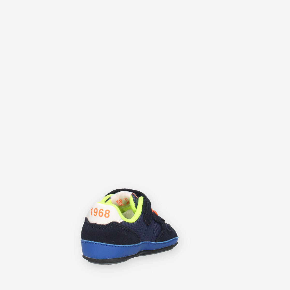 Z44302N-07NAVY BLUE Sun 68 Boy's Tom Fluo (new born) Sneakers blu da neonato