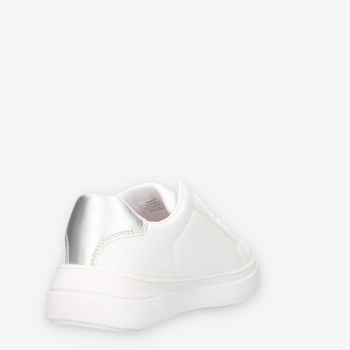 Calvin Klein V3X9-83166-1592X025 Sneaker bassa allacciata bianco/argento