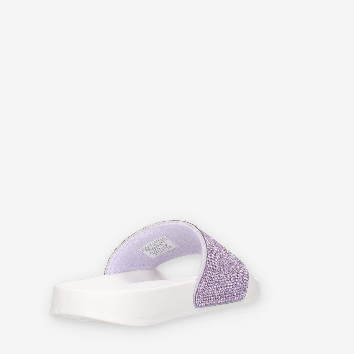 Sun 68 X36411K0124BIANCO/LILLA GIRL'S SLIPPERS STRASS LOGO (KID) Ciabatte bianche da bimba
