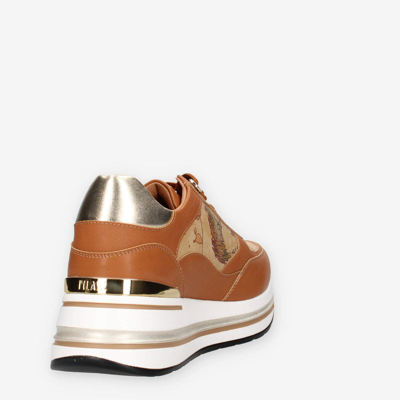 Alviero Martini Prima Classe Z1316-301D-0010 Sneakers cuoio e Geo Classic da donna
