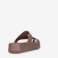 Crocs CR.210834-TRUF Getaway Platform Toe Loop Infradito marroni da donna
