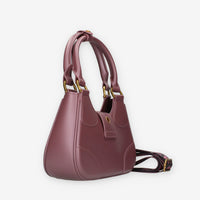 FLAT CIRCLE-DARK MAUVE / LIGHT OTTONE Marc Ellis Borsa a mano malva eottone