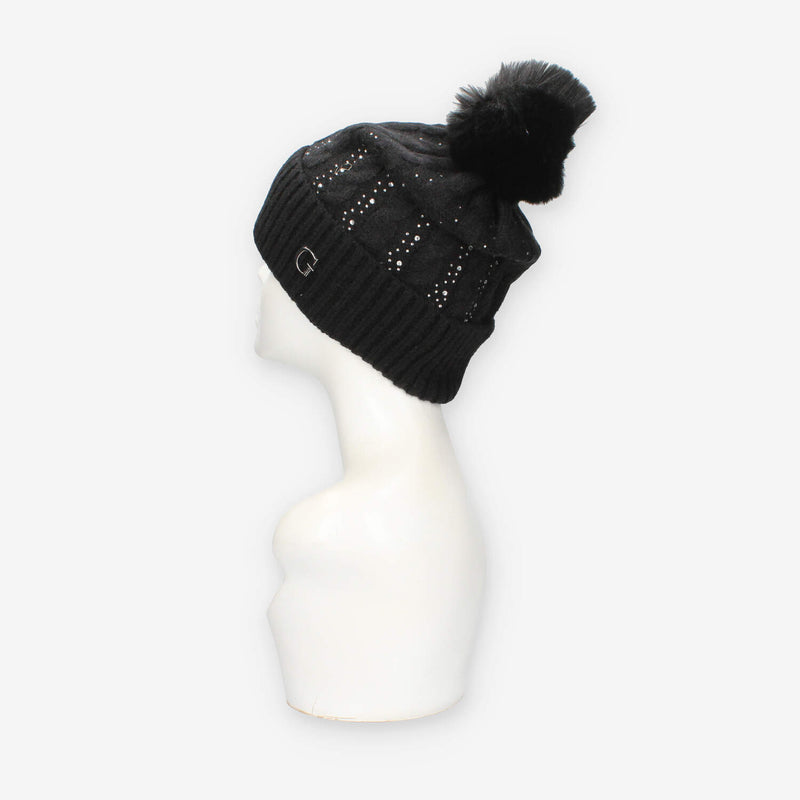 Guess AW5385-POL01-BLA KNITTED BEANIE