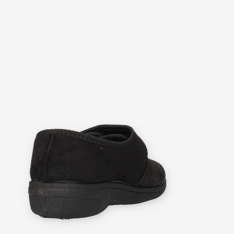Clia Walk HOME67-NERO Ciabatte a scarpa nere da donna