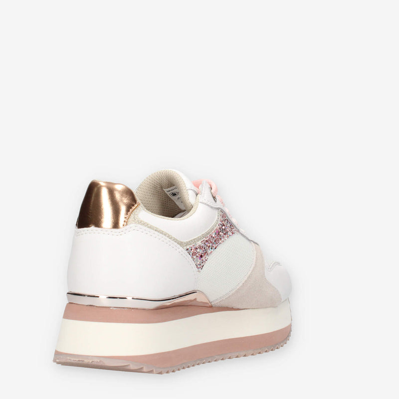 Lumberjack Lotus Sneakers da donna bianche e rosa