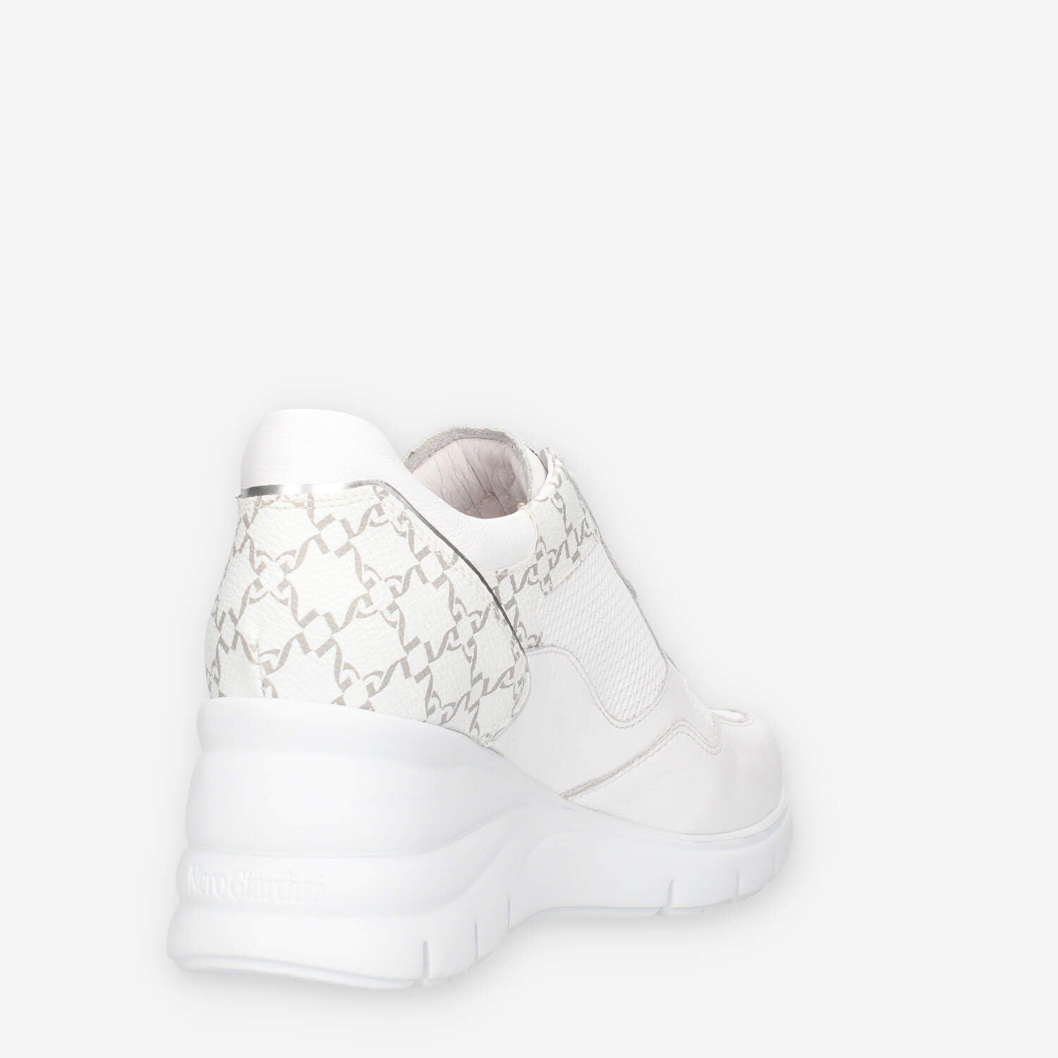 Nero Giardini Sneakers bianche da donna con zeppa Sorrentino Shop