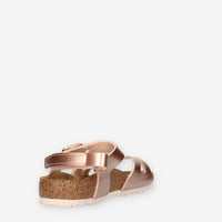 Birkenstock 1029535 Rio HL Kids Sandali rame da bimba (calzata stretta)