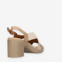 Igi&Co 1171211-CORDA/PANNA Sandali marroni da donna con tacco