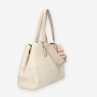 Xti Tentations 184439-BEIGE BEIGE RAFIA LADIES BAGS