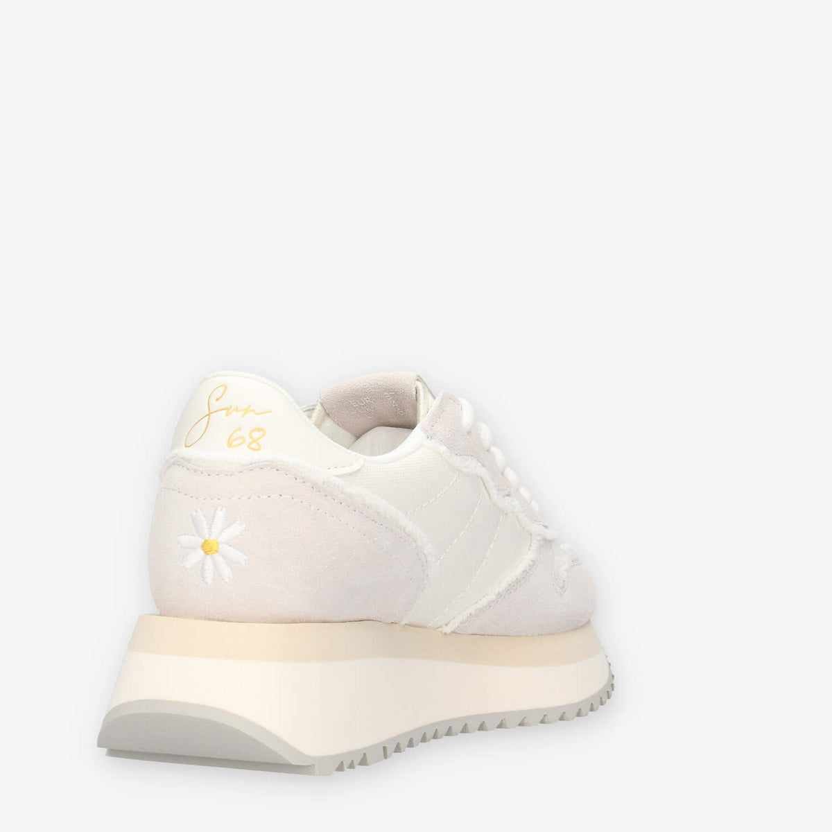 Sun68 Big Stargirl Canvas Sneakers bianco panna da donna