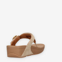 Fit Flop A4J-923 Lulu Sandali infradito beige in camoscio con fibbia