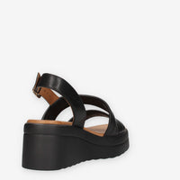 Inuovo A99023-BLACK Sandali neri da donna