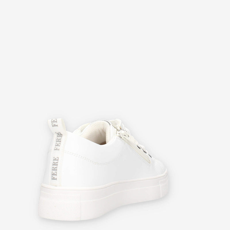 Ferre FB-200-WHITE-SILVER Sneakers bianche da donna