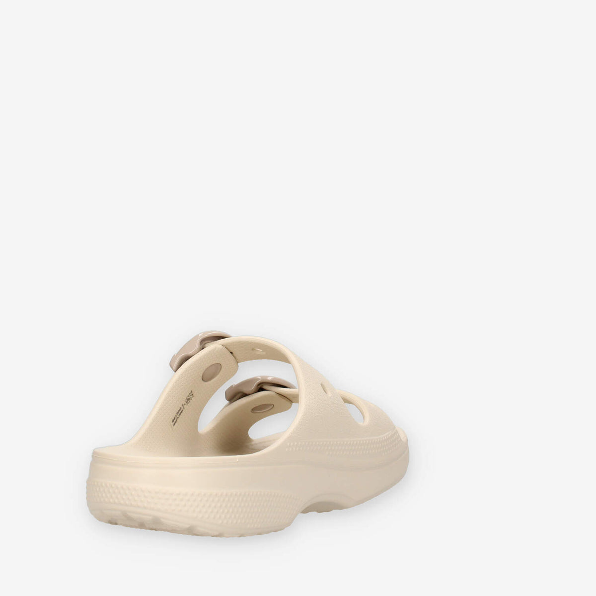 Crocs CR.212867-FRAP Saturday Enamel Buckle Sandali beige da donna