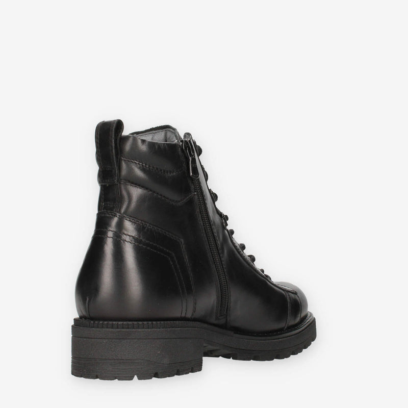 Nero Giardini I501010U-100 Anfibi neri da uomo