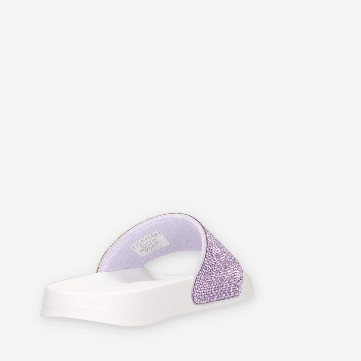 Sun 68 X36211-0124BIANCO/LILLA SLIPPERS STRASS LOGO Ciabatte bianche e lilla da donna