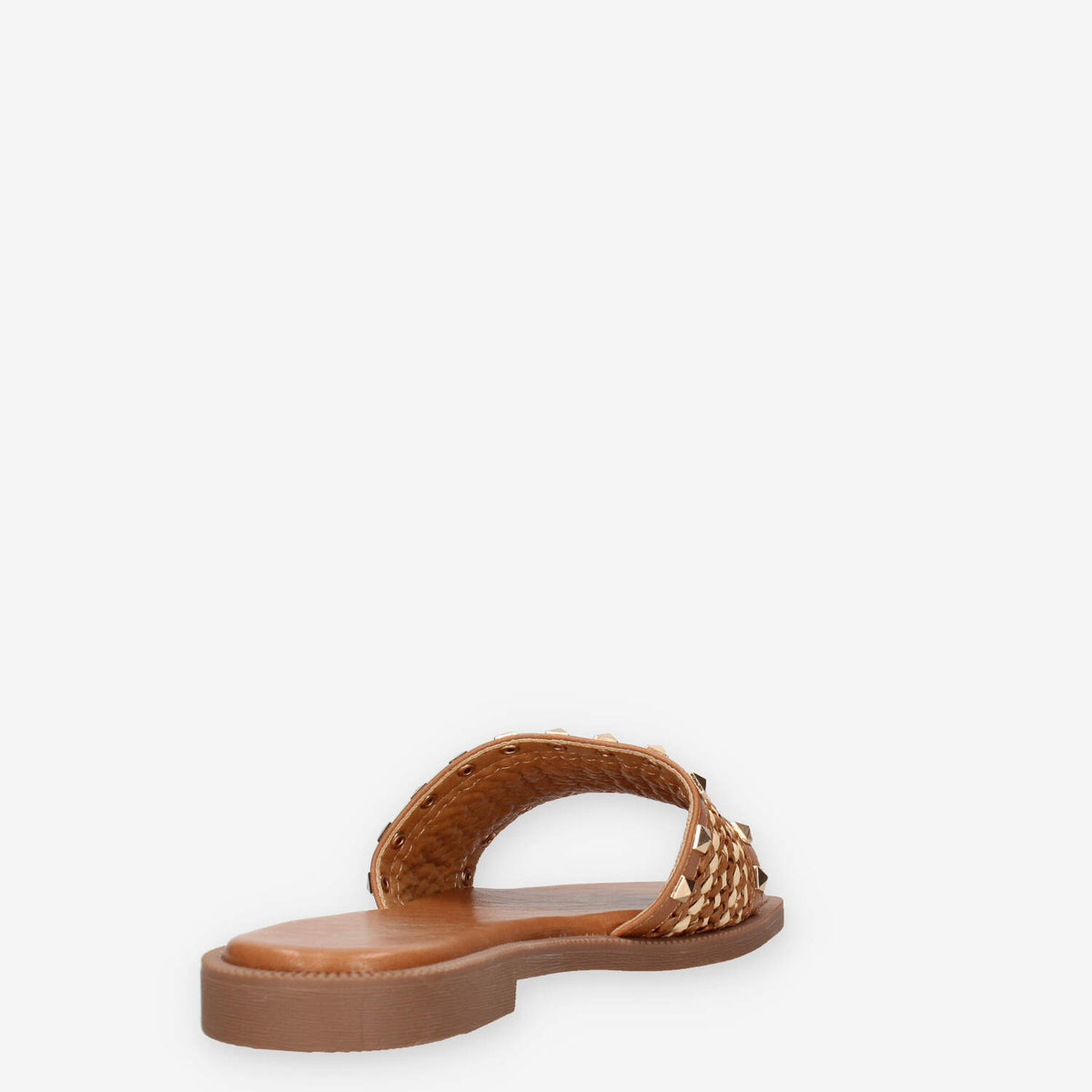 Marina Torres J41243-52-CAMEL Sandali scalzati camel con borchie